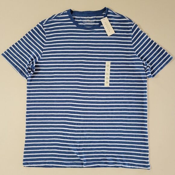 Men's Sonoma Goods For Life Short Sleeve Crewneck Striped Shirt - Picture 1 of 8